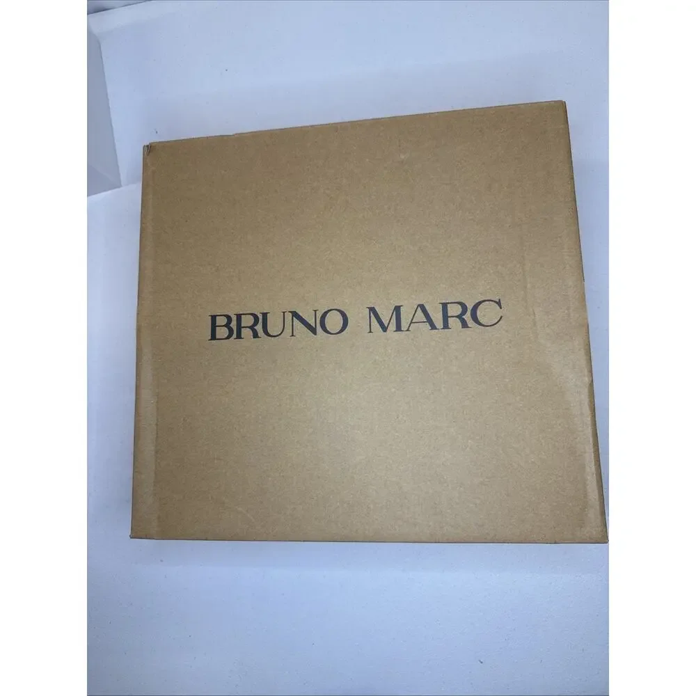 Bruno Marc Men’s Winter Shorty Suede Boots Faux Fur Lining Chestnut Size 9.5